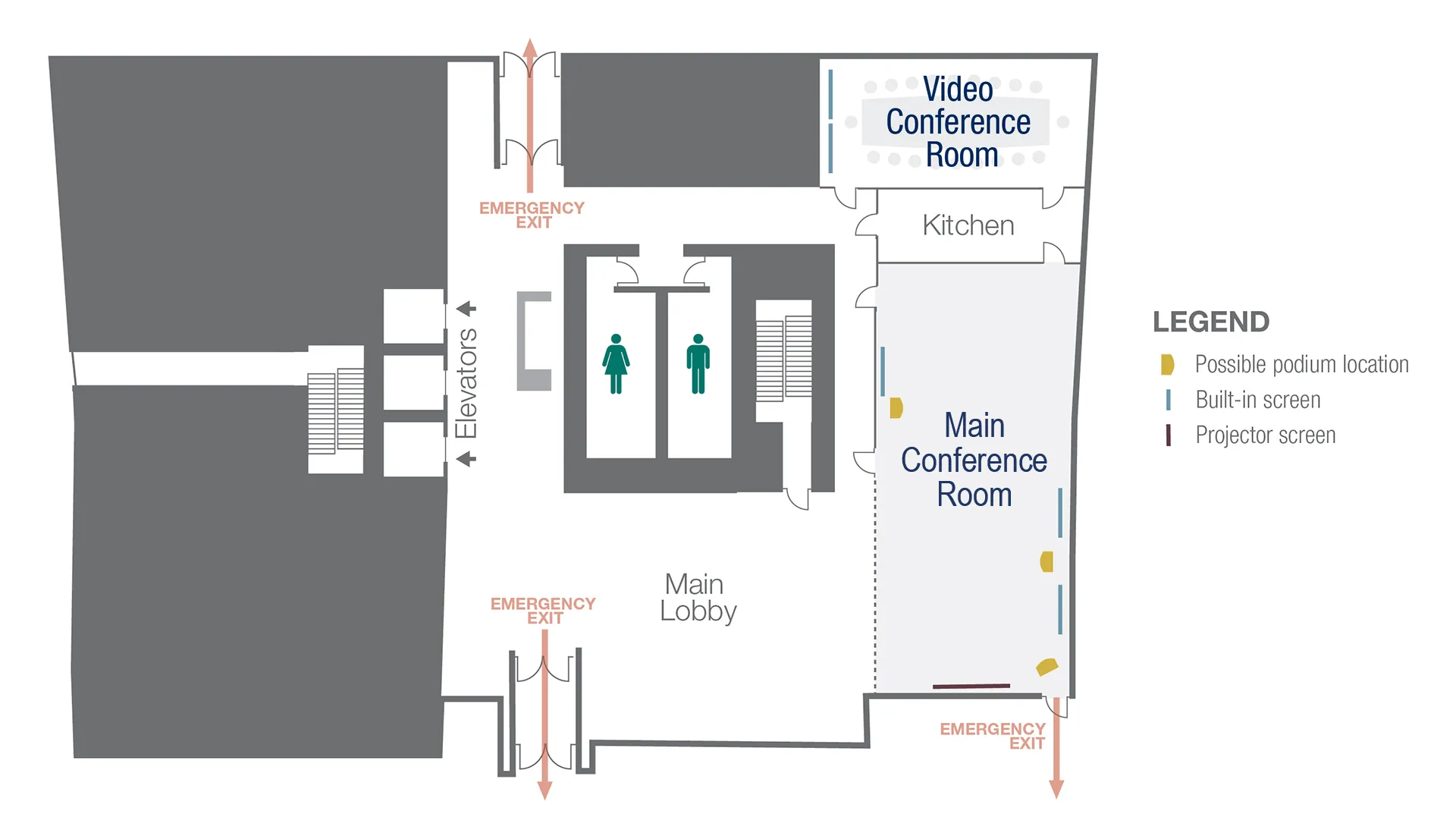 Fireweed Business Center Conference Room Layout Map